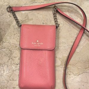 Kate Spade pebbled leather cell phone crossbody